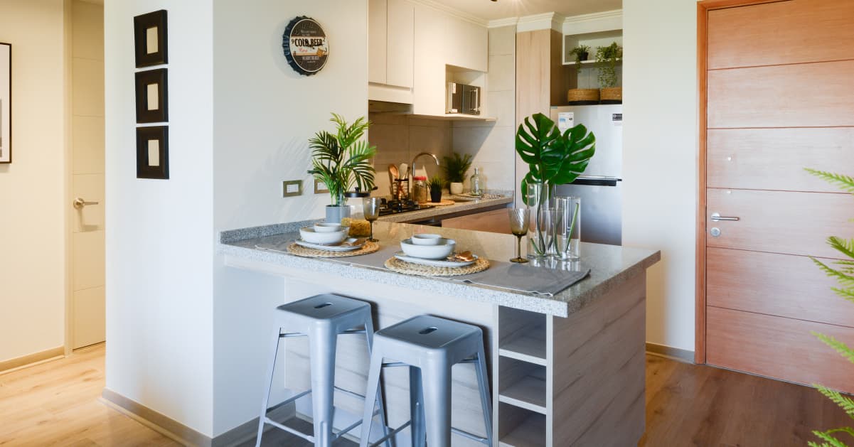 Cocina equipada piloto